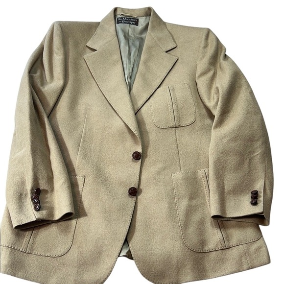 Lanvin Camel Hair Blazer Sport Coat Woven in Scotland Vintage Menswear - Main Image